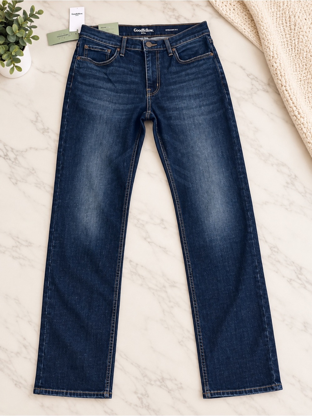 Goodfellow & Co Dark Indigo Straight Leg Jeans